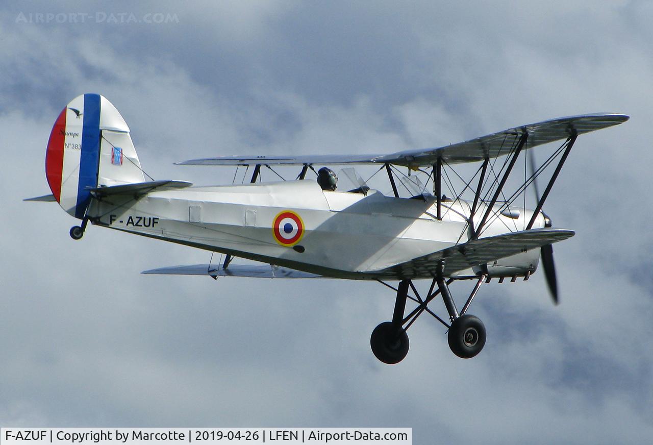 F-AZUF, Stampe-Vertongen SV-4C C/N 383, On short final runway 22.
