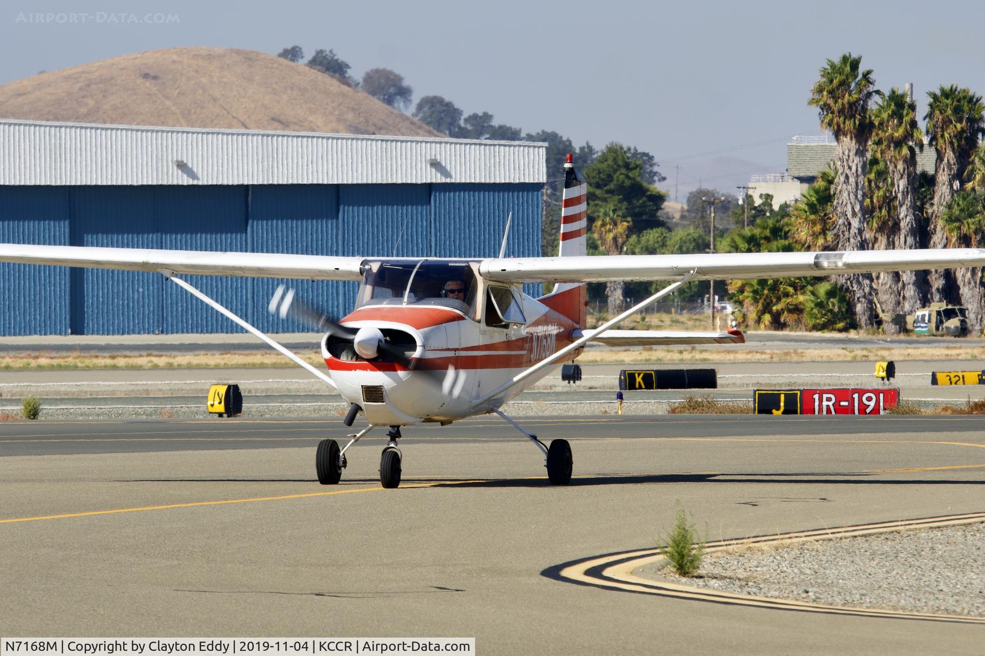 N7168M, 1958 Cessna 175 Skylark C/N 55468, Buchanan Field Concord California 2019.