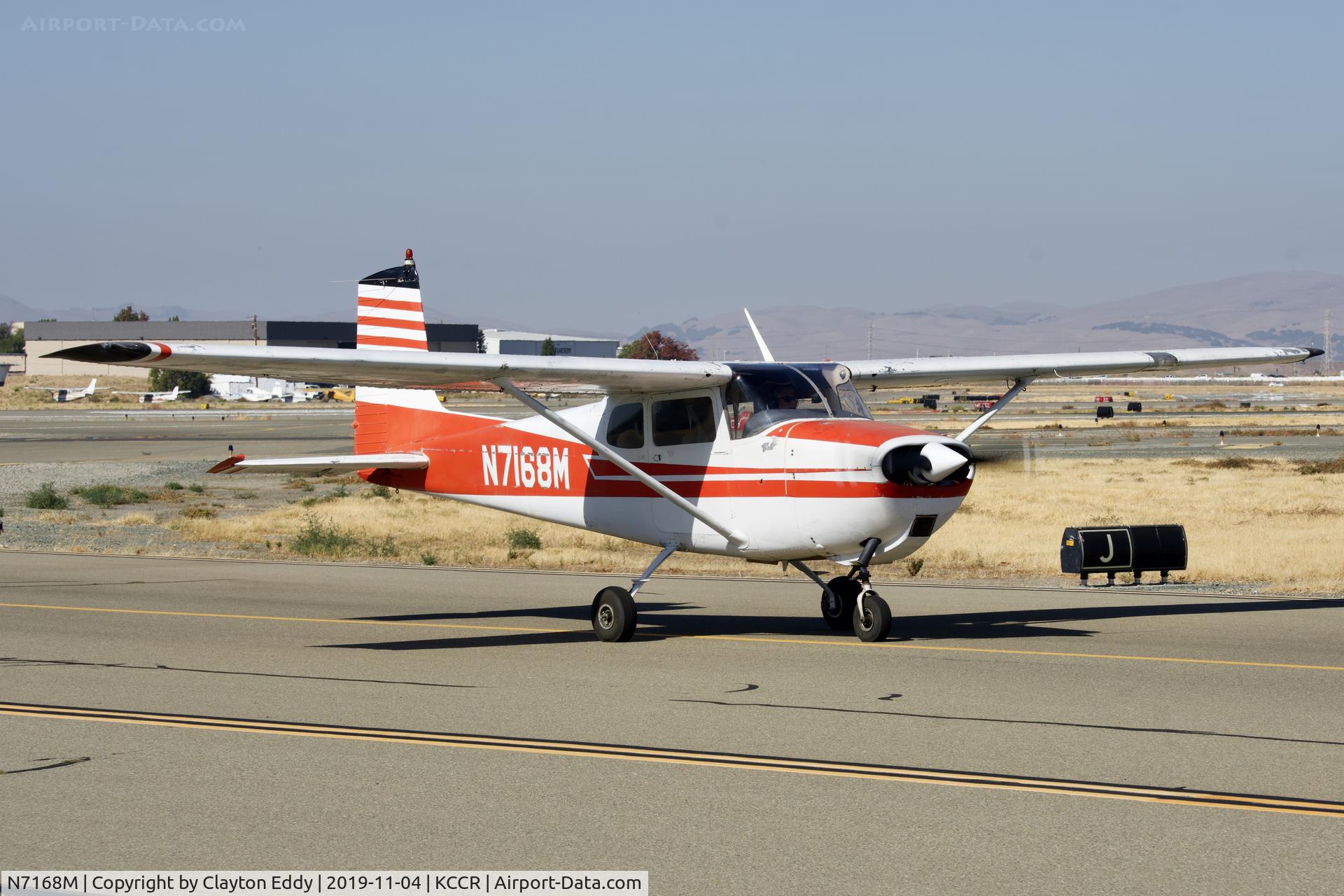 N7168M, 1958 Cessna 175 Skylark C/N 55468, Buchanan Field Concord California 2019.