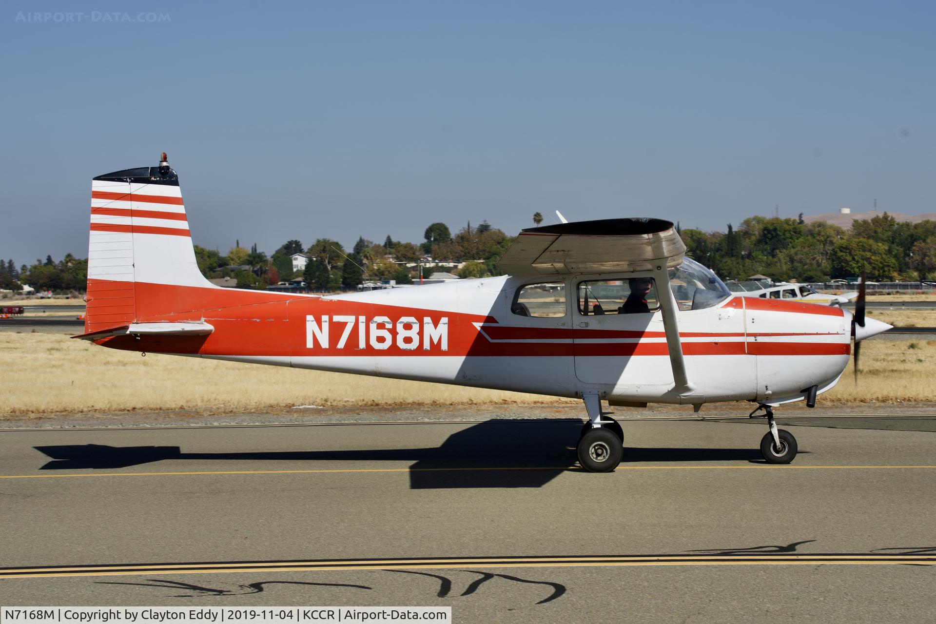N7168M, 1958 Cessna 175 Skylark C/N 55468, Buchanan Field Concord California 2019.