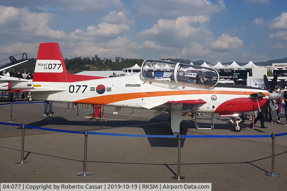 04-077, Korean Aerospace Industries KT-1 Woong-Bee C/N Not found 04-077, Seoul ADEX 2019