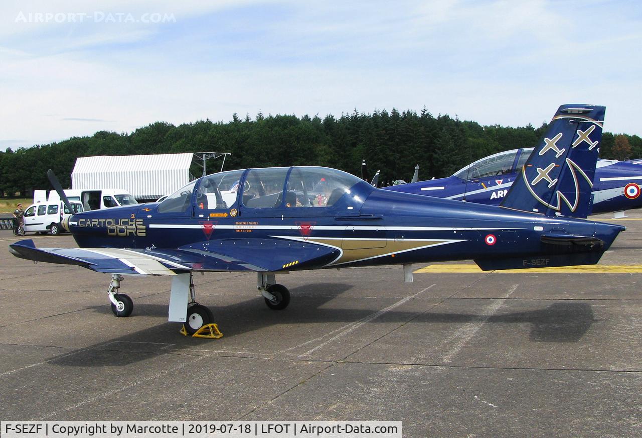 F-SEZF, Socata TB-30 Epsilon C/N 141, On display during a military ceremony.