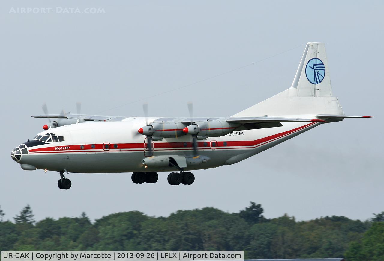UR-CAK, 1993 Antonov An-12BP C/N 6343707, Landing runway 21.