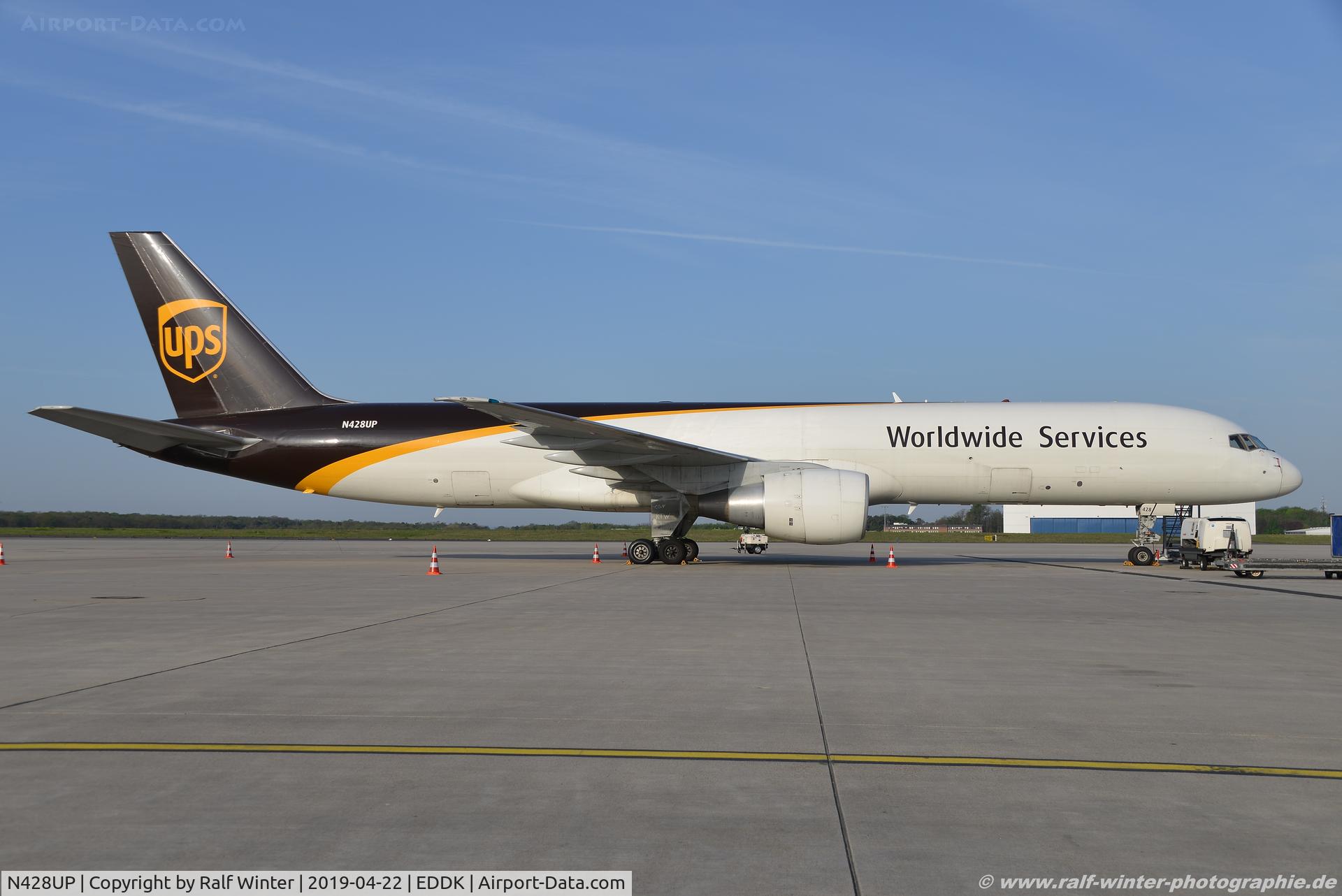 N428UP, 1992 Boeing 757-24APF C/N 25459, Boeing 757-24APF - 5X UPS United Parcel Service - 25459 - N428UP - 22.04.2019 - CGN