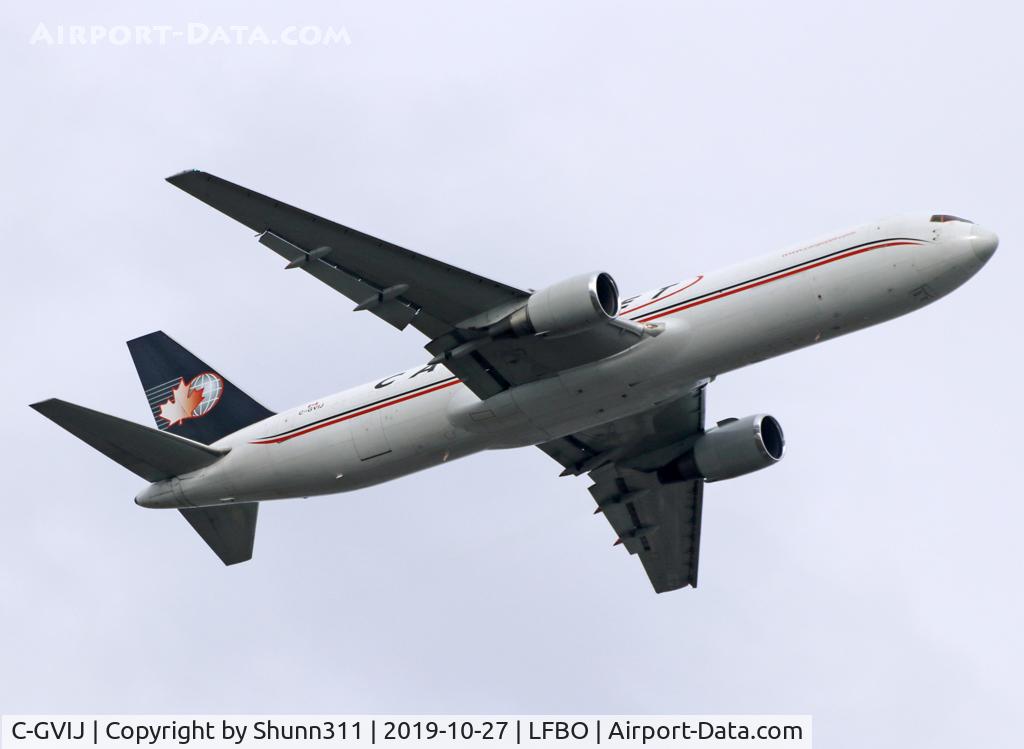 C-GVIJ, 1994 Boeing 767-328/ER C/N 27212, Climbing after take off from rwy 14L