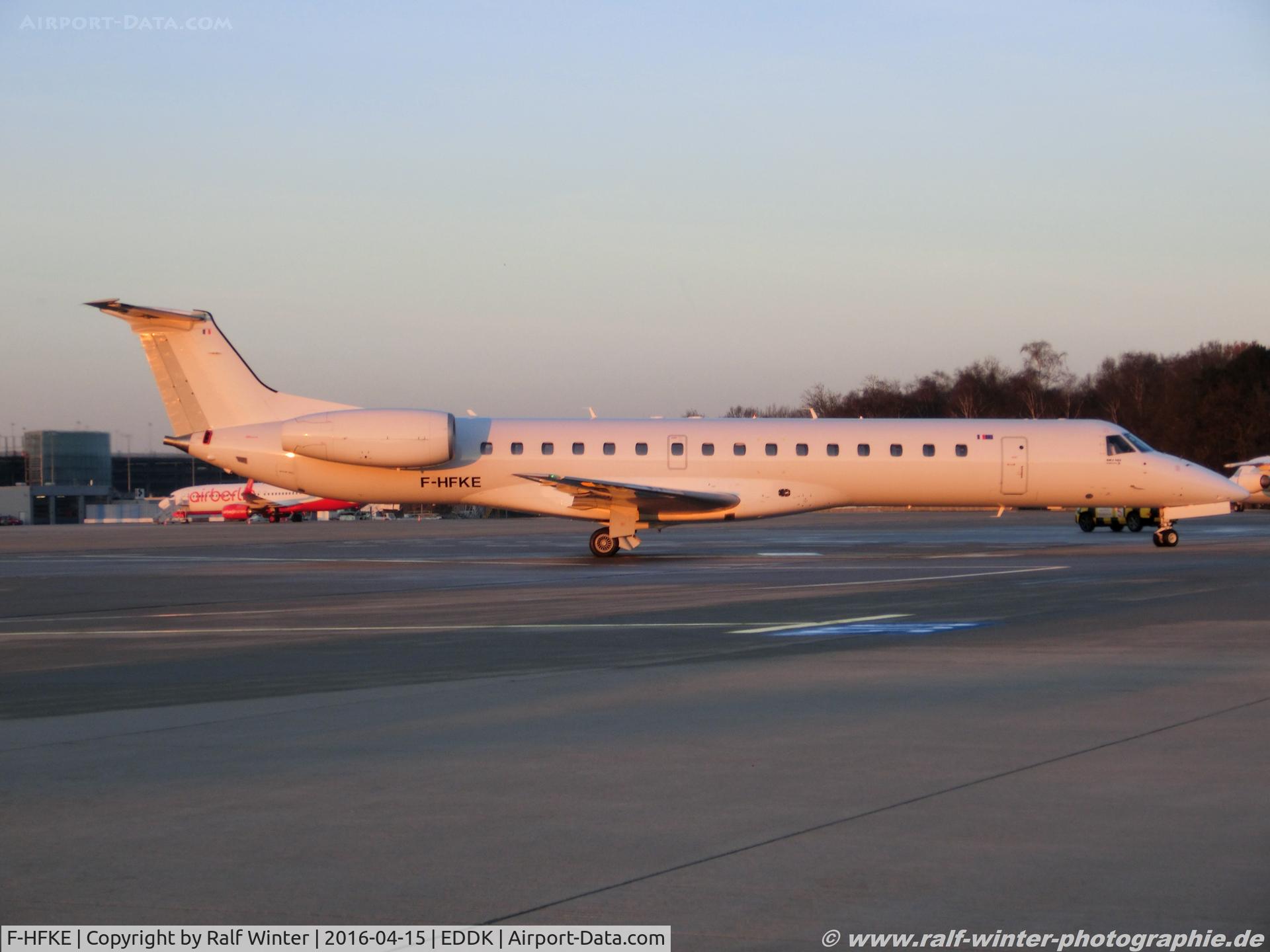 F-HFKE, 2000 Embraer ERJ-145LR (EMB-145LR) C/N 145299, Embraer ERJ-145LR - Enhance Aero Maintenance SAS - 145299 - F-HFKE - 15.04.2016 - CGN