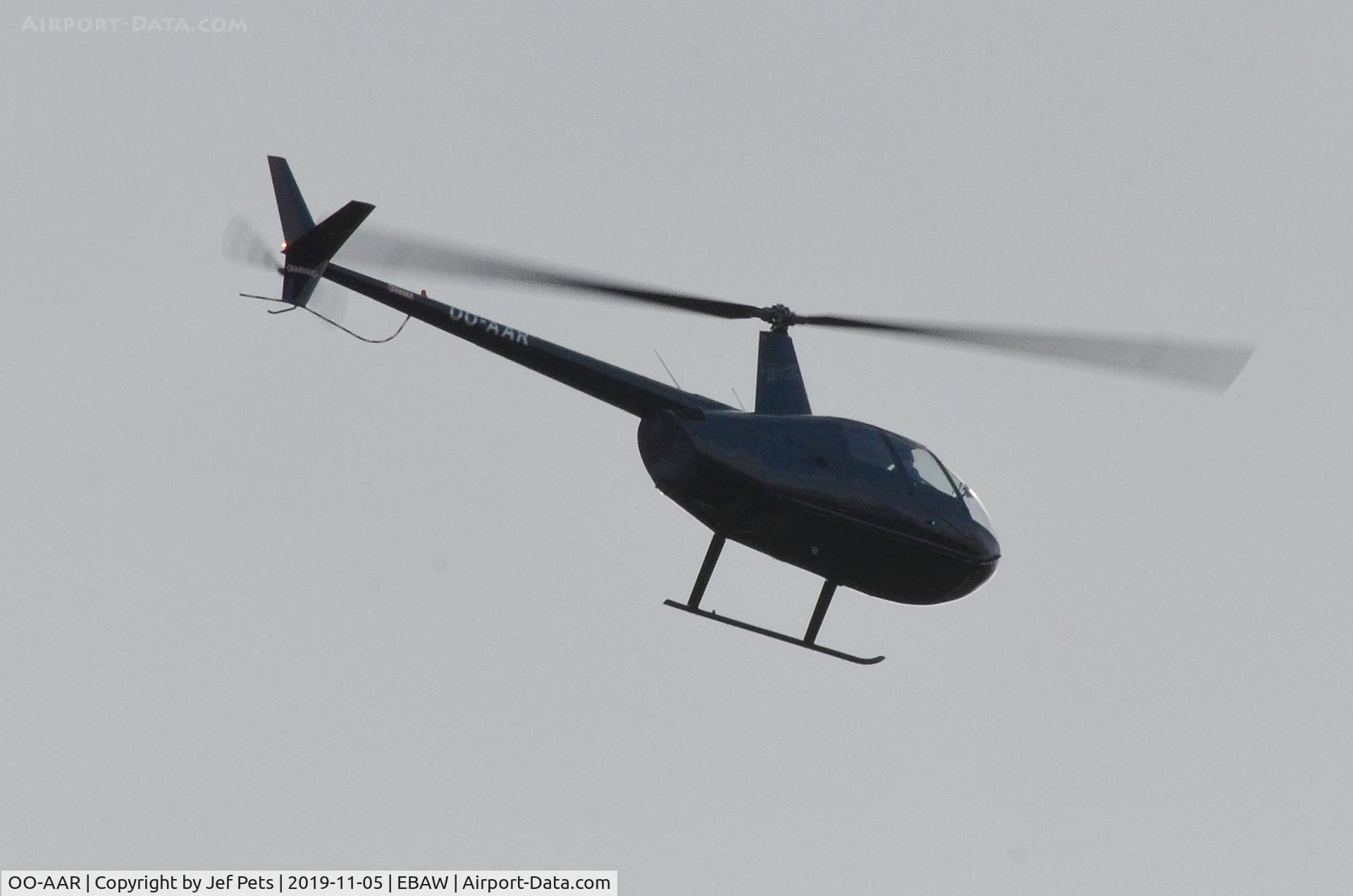 OO-AAR, 2004 Robinson R44 Raven C/N 1393, At Antwerp Airport.