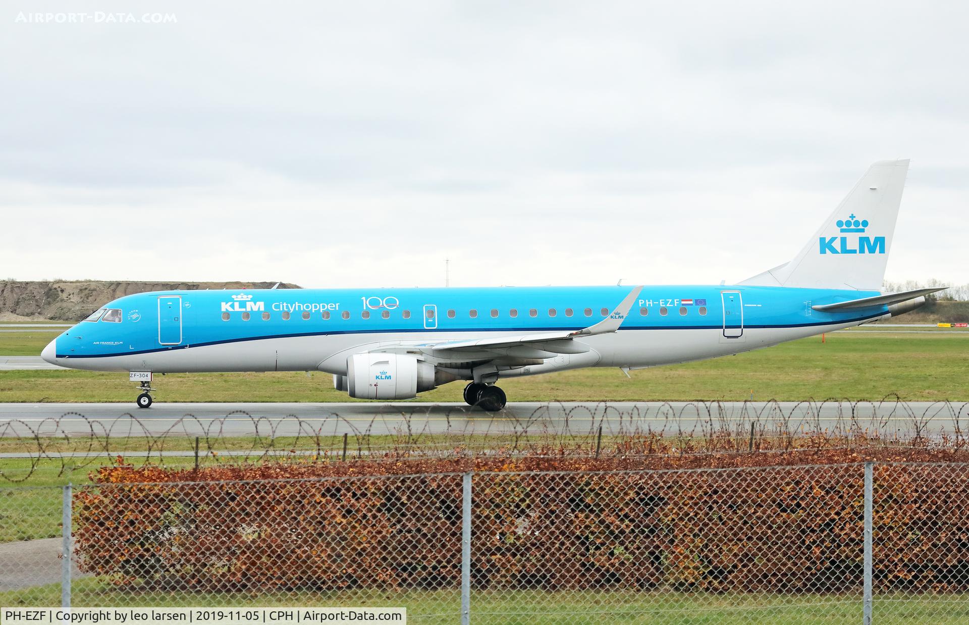 PH-EZF, 2009 Embraer 190LR (ERJ-190-100LR) C/N 19000304, Copenhagen 5.11.2019