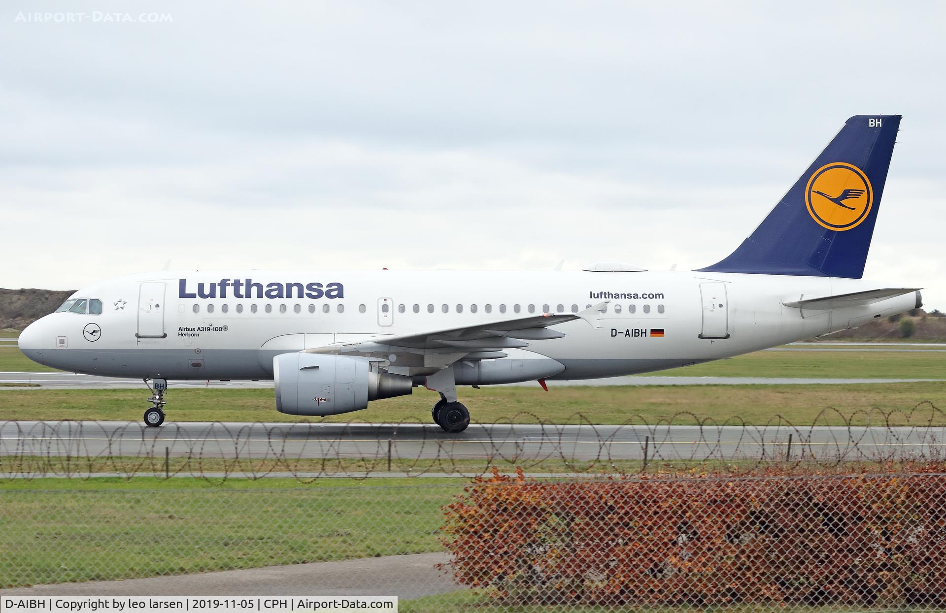 D-AIBH, 2012 Airbus A319-112 C/N 5239, Copenhagen 5.11.2019