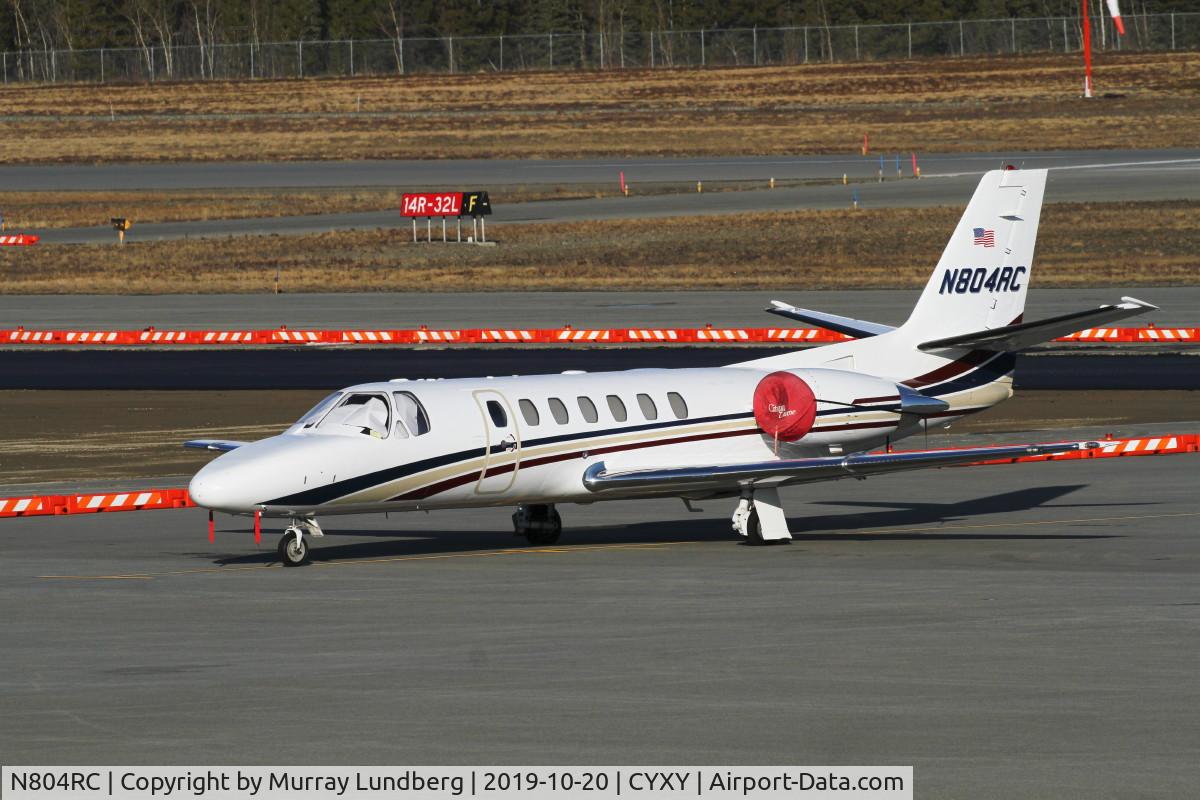 N804RC, 2001 Cessna 560 Citation Encore C/N 560-0552, On the ramp at Whitehorse, Yukon.