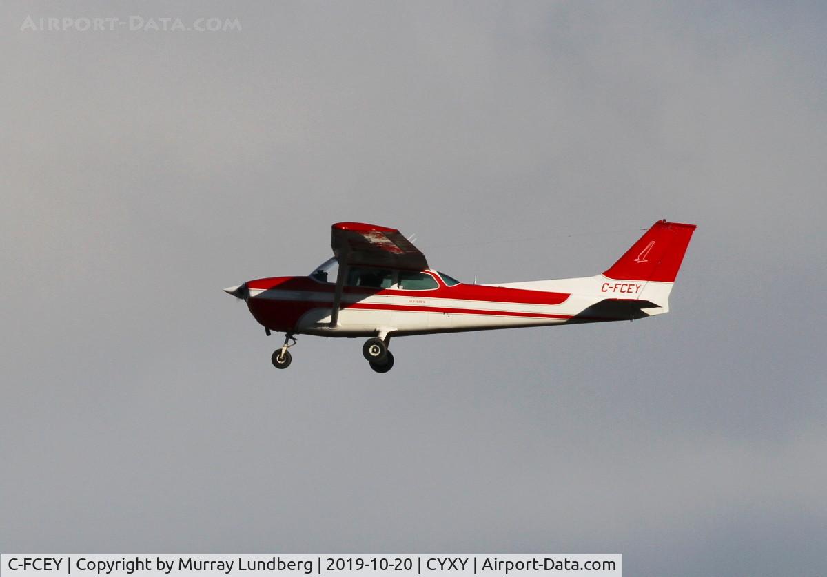 C-FCEY, 1972 Cessna 172M C/N 17261251, Departing from Whitehorse, Yukon.