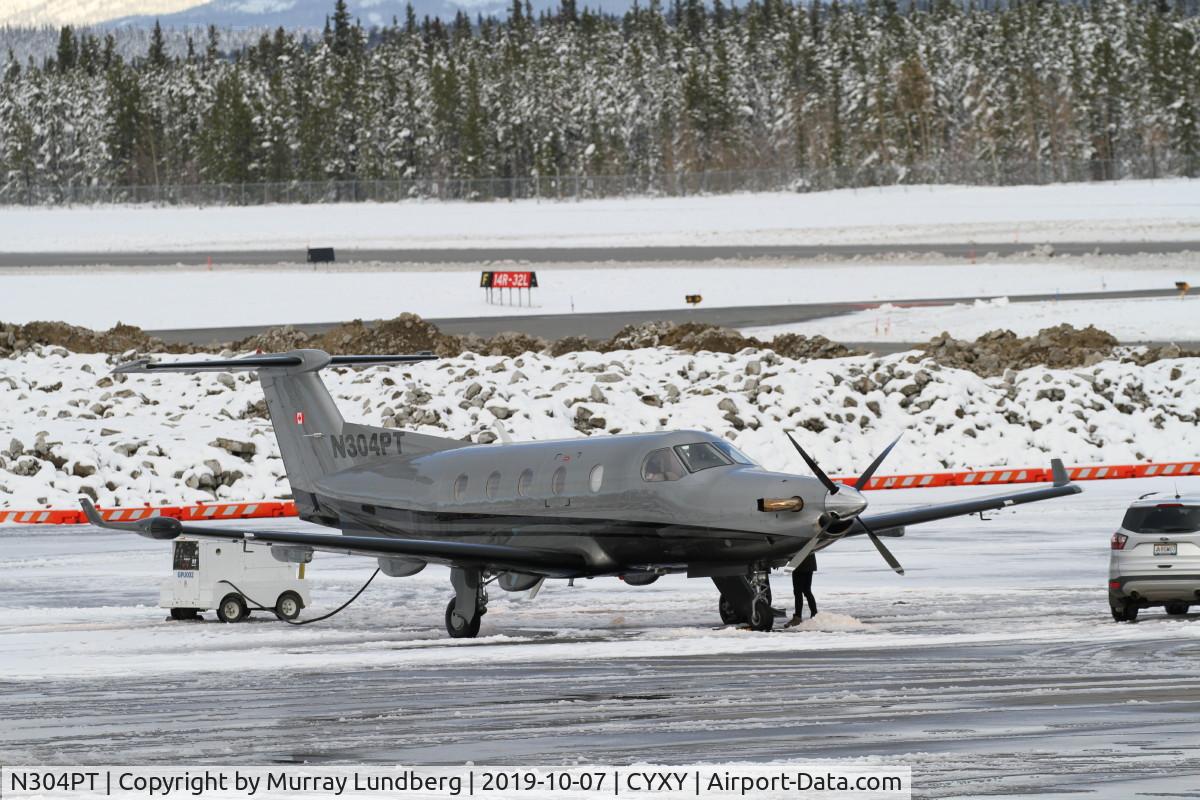 N304PT, 2000 Pilatus PC-12/45 C/N 304, On the ramp at Whitehorse, Yukon.