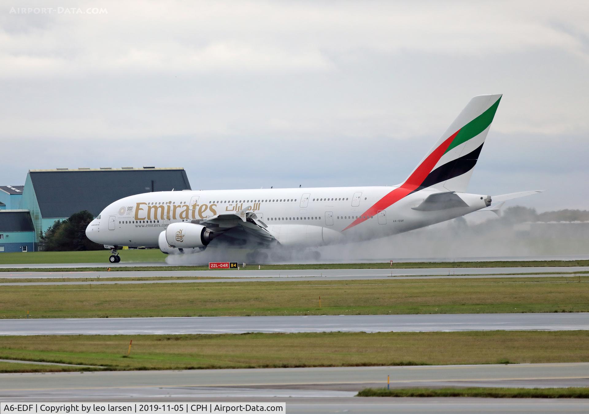 A6-EDF, 2006 Airbus A380-861 C/N 007, Copenhagen 5.11.2019