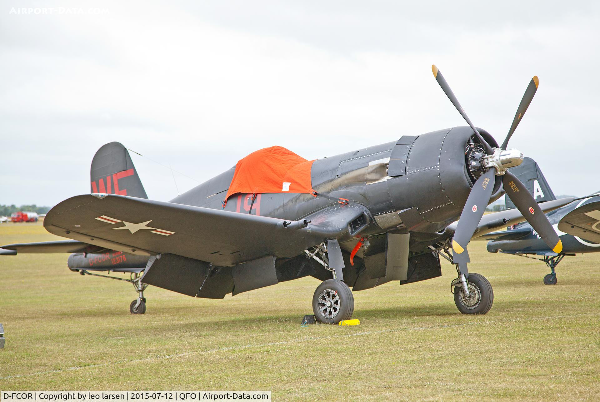 D-FCOR, 1950 Vought F4U-5NL Corsair C/N 124541, Duxford 12.7.2015