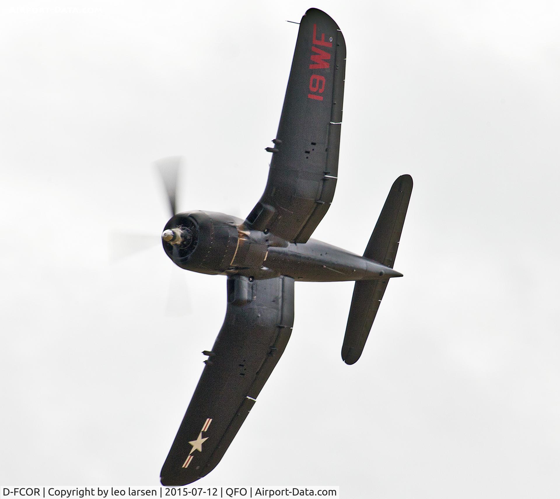 D-FCOR, 1950 Vought F4U-5NL Corsair C/N 124541, Duxford 12.7.2015