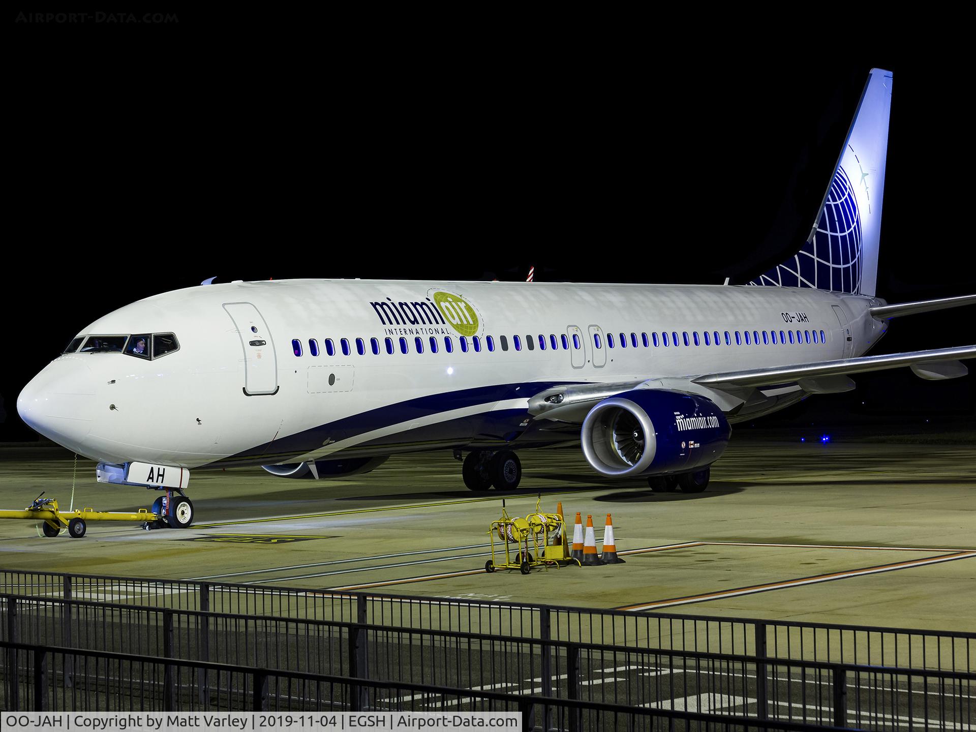 OO-JAH, 2011 Boeing 737-8K5 C/N 37260, Miami Air