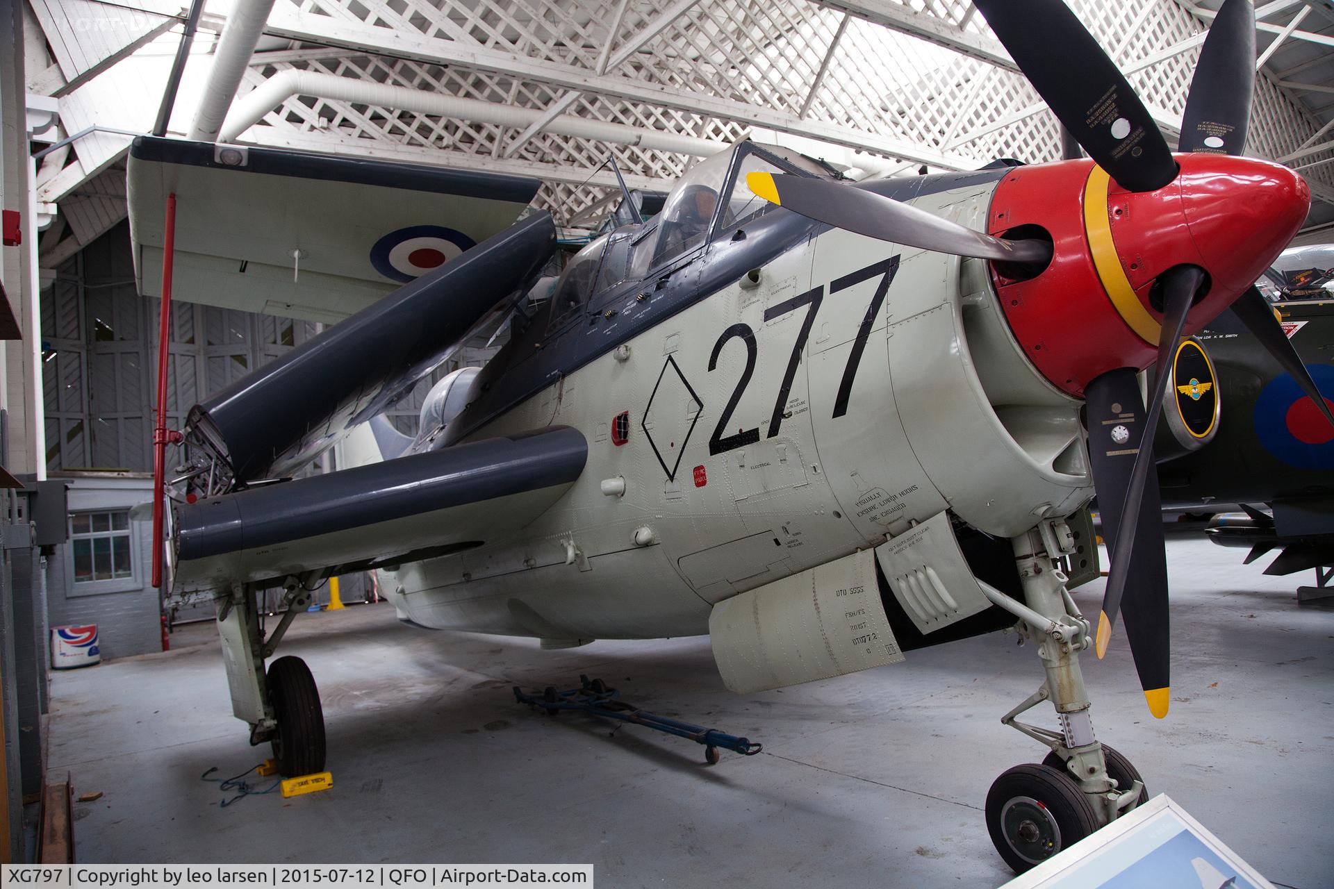 XG797, Fairey Gannet ECM.6 C/N F9365, Duxford 12.7.2015