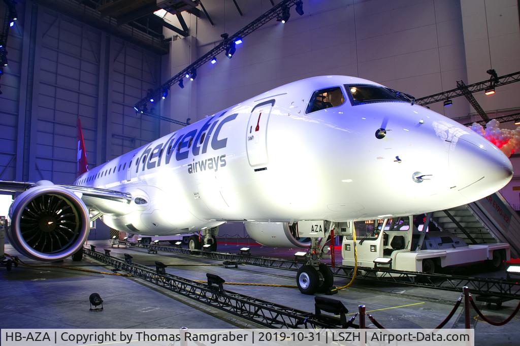HB-AZA, 2019 Embraer 190-E2 (ERJ-190-300) C/N 19020022, Helvetic Airways Embraer 190 E2