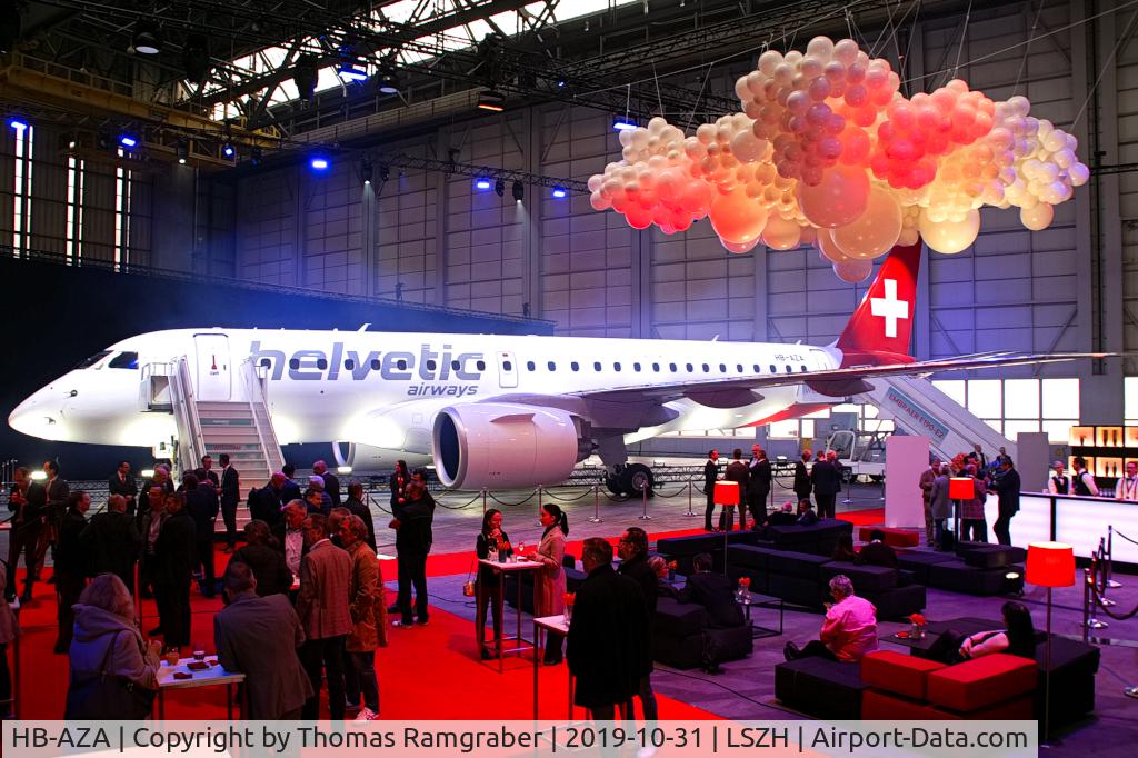 HB-AZA, 2019 Embraer 190-E2 (ERJ-190-300) C/N 19020022, Helvetic Airways Embraer 190 E2