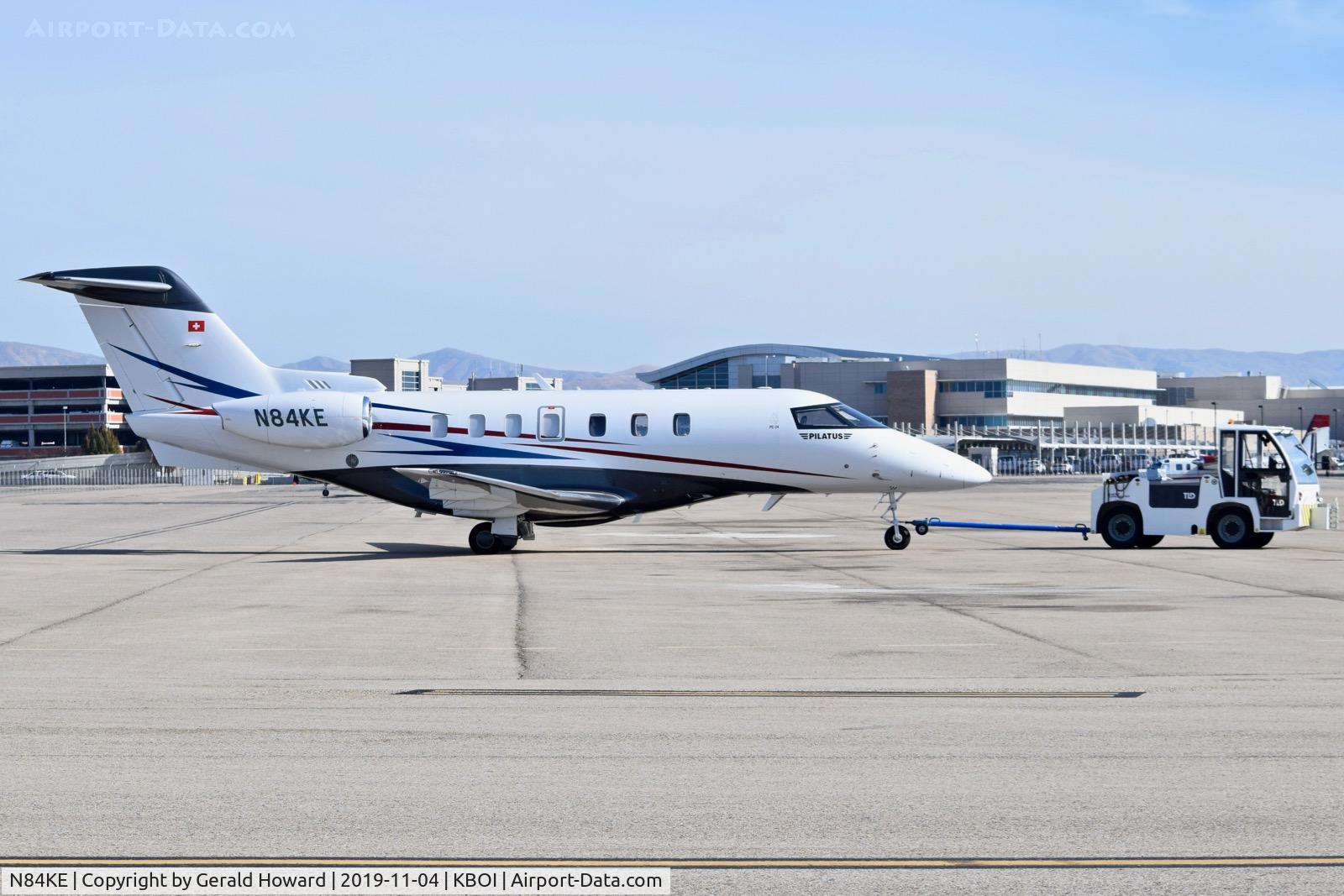N84KE, 2018 Pilatus PC-24 C/N 103, Towed to maintenance.
