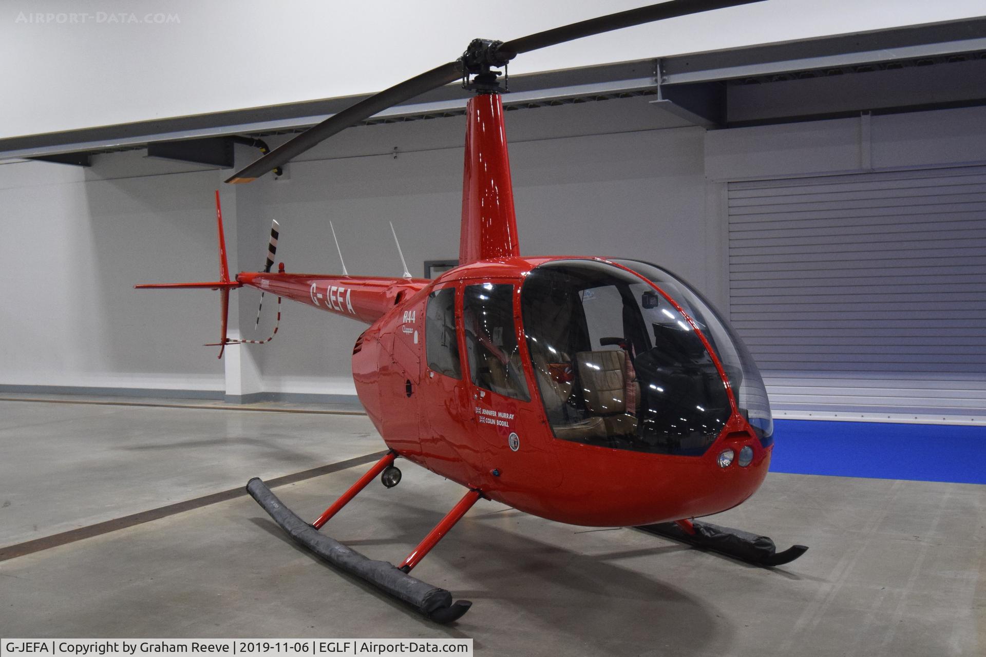 G-JEFA, 2000 Robinson R44 Clipper C/N 0710, On display at, Vertical Flight Expo - 2019.