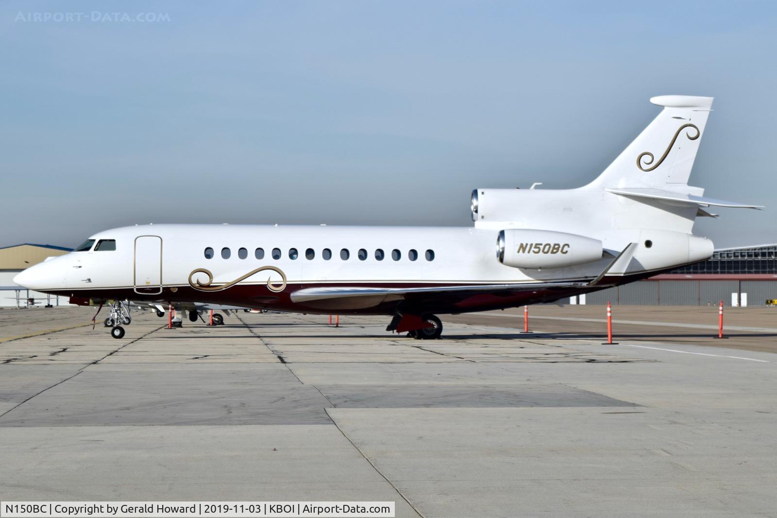 N150BC, 2010 Dassault Falcon 7X C/N 103, Parked on south GA ramp.