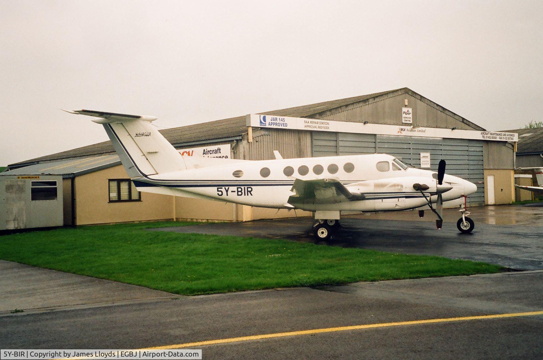 5Y-BIR, 1975 Beech 200 Super King Air C/N BB-51, Parked up outside of RGV Aviation Ltd
