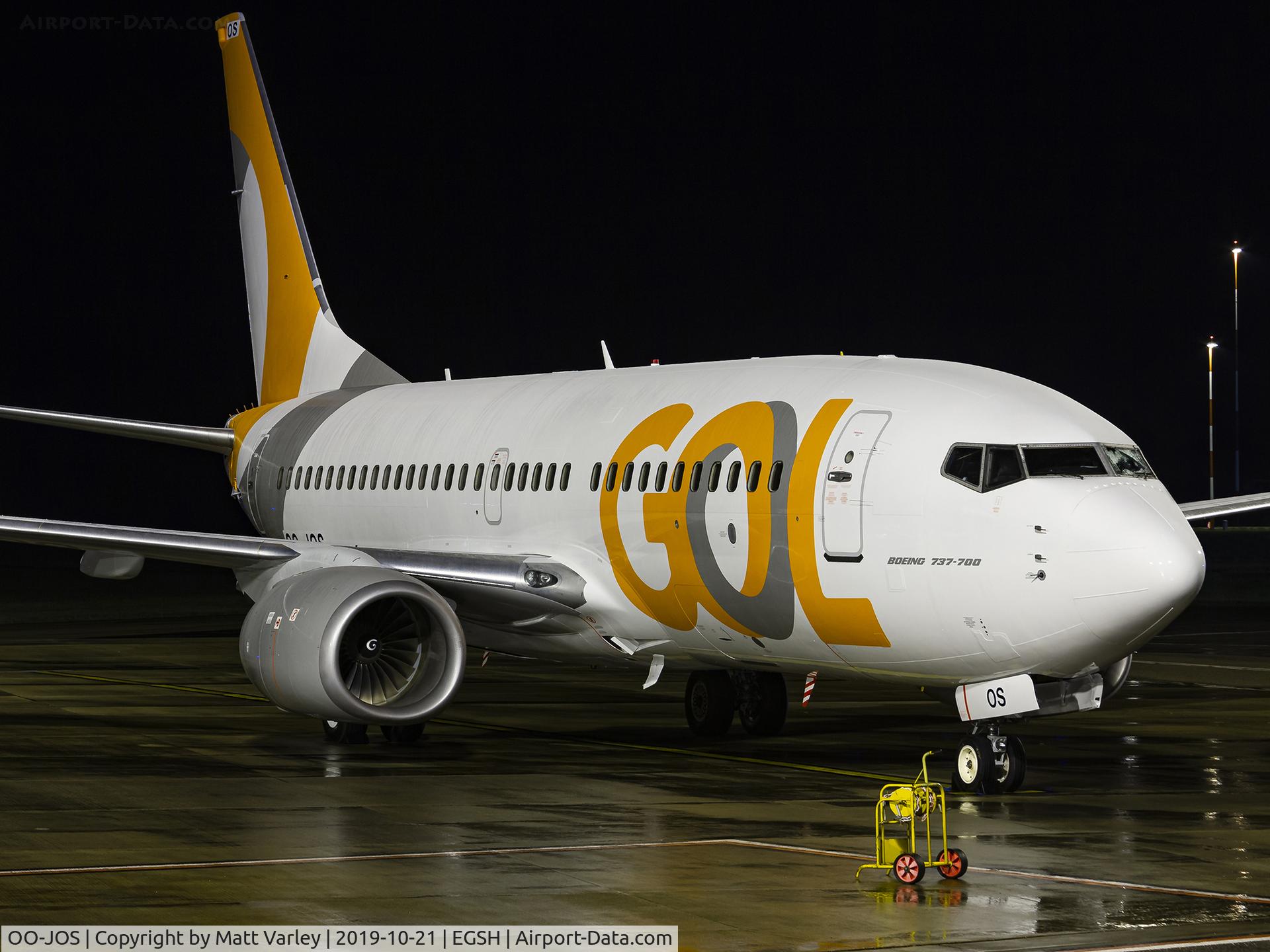 OO-JOS, 2008 Boeing 737-7K5 C/N 35282, GOL