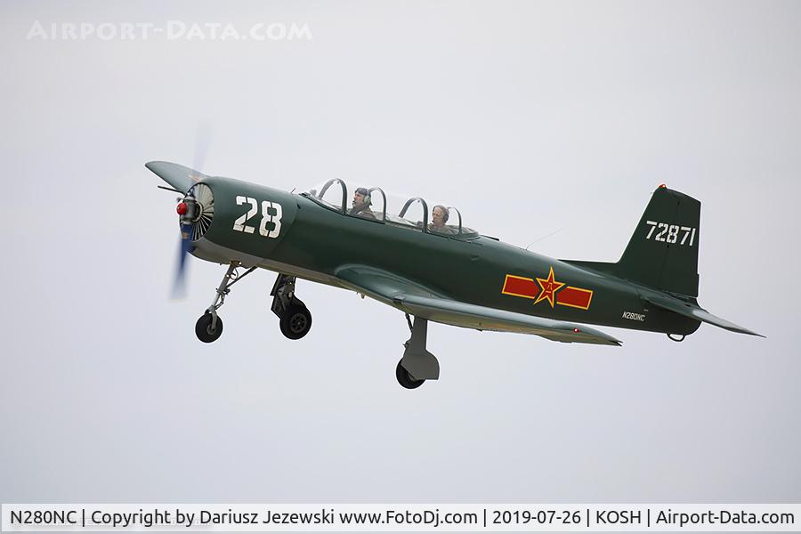 N280NC, 1974 Nanchang CJ-6A C/N 2951240, Nanchang CJ-6A  C/N 2951240, N280NC