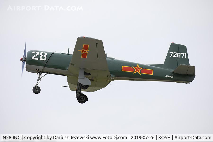 N280NC, 1974 Nanchang CJ-6A C/N 2951240, Nanchang CJ-6A  C/N 2951240, N280NC