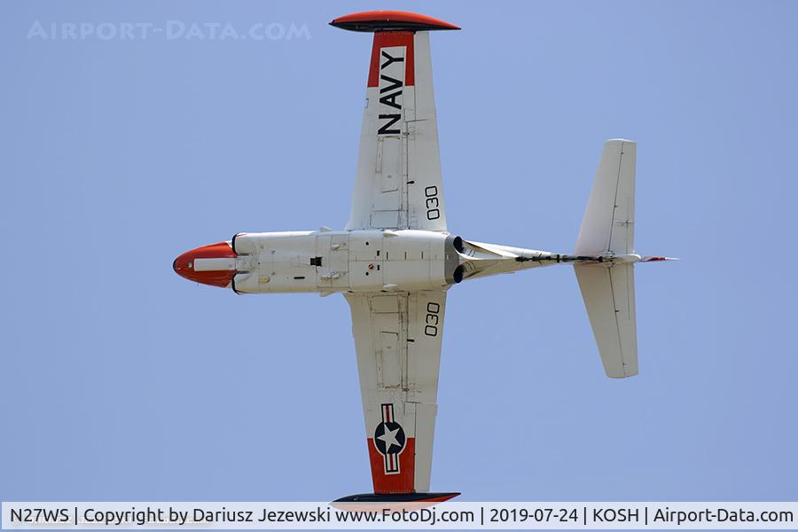 N27WS, North American T-2B Buckeye C/N 310-30, Sanders T-2B Buckeye  C/N 1155235, N27WS