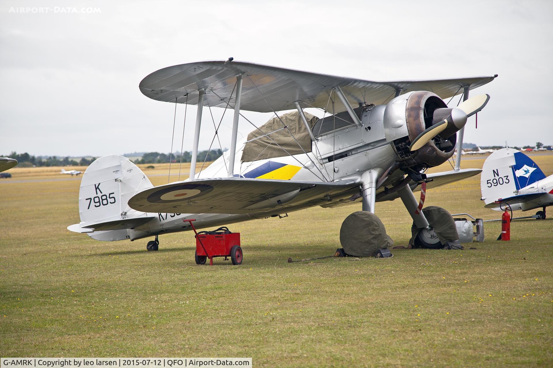 G-AMRK, 1937 Gloster Gladiator Mk1 C/N [L8032], Duxford 12.7.2015
