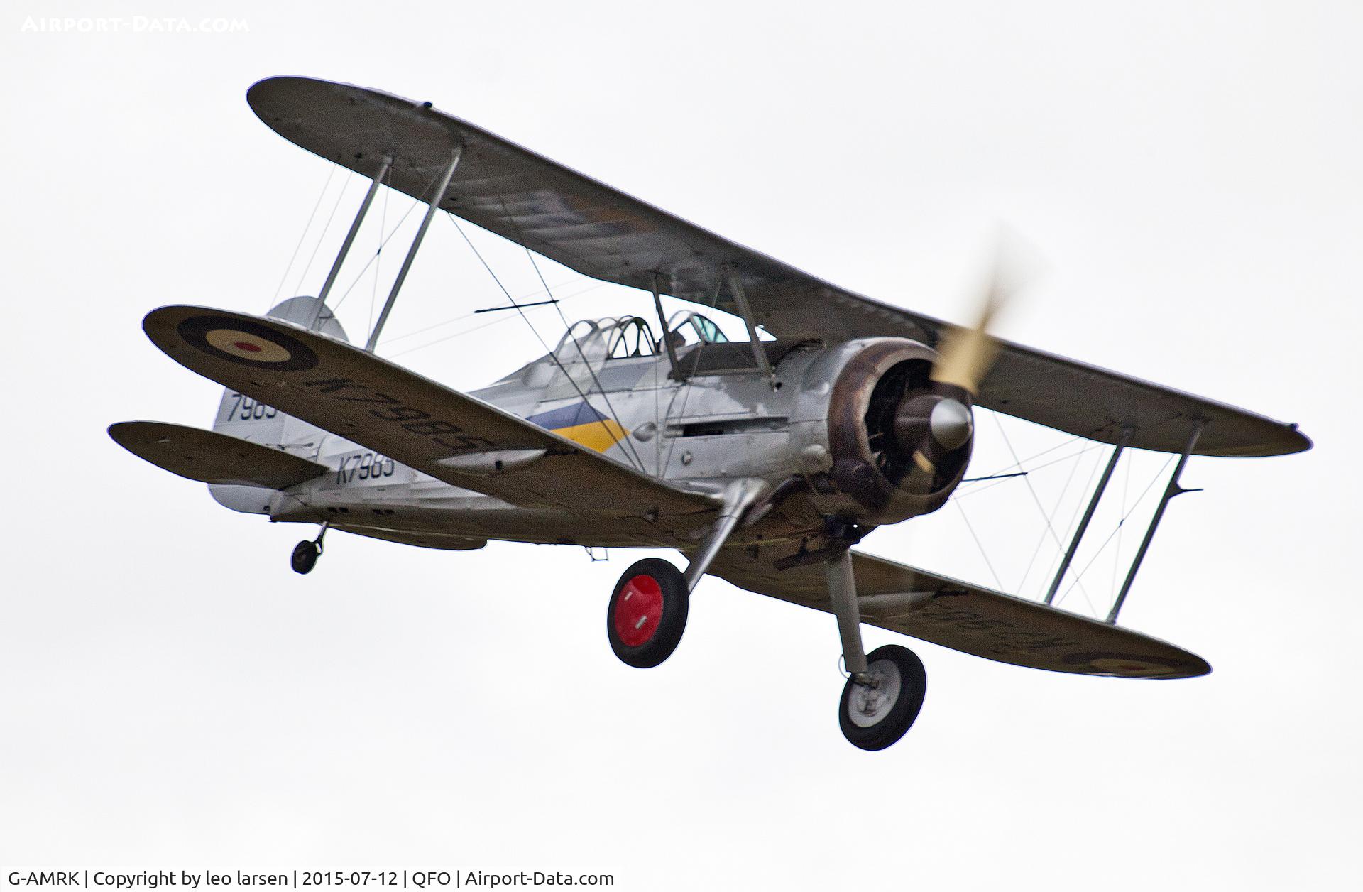 G-AMRK, 1937 Gloster Gladiator Mk1 C/N [L8032], Duxford 12.7.2015
