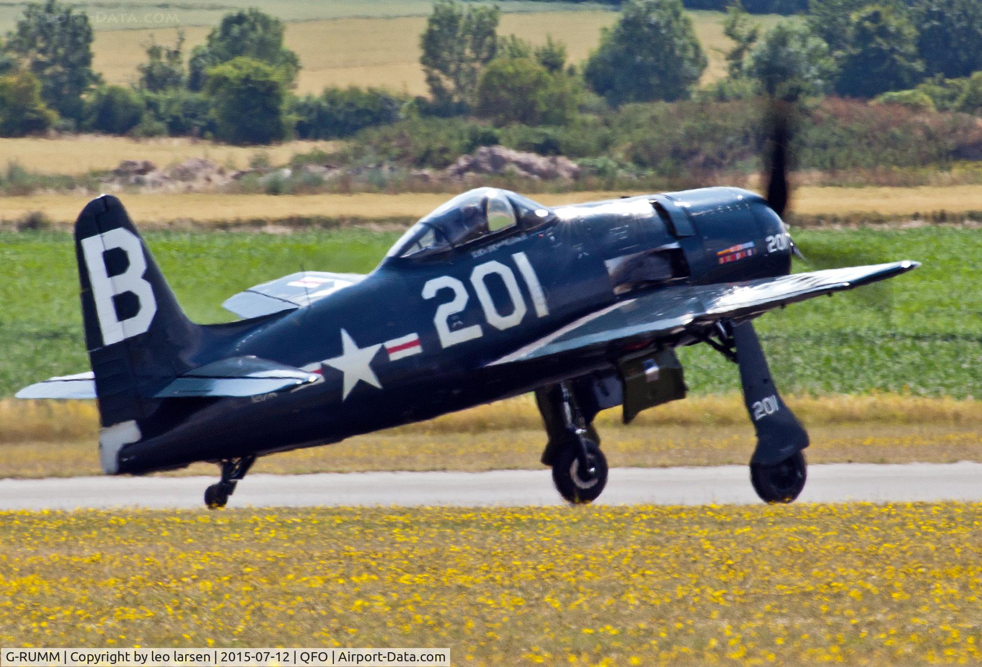 G-RUMM, 1948 Grumman F8F-2 (G58) Bearcat C/N D.1088, Duxford 12.7.2015