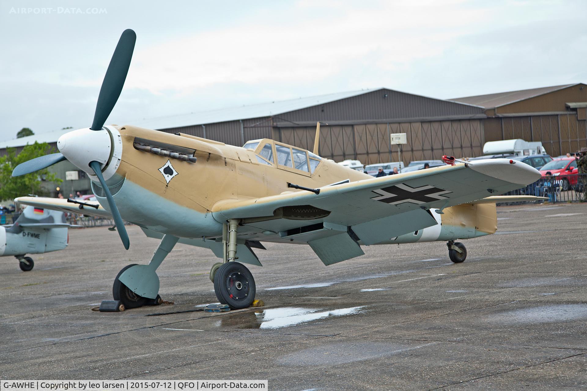 G-AWHE, Hispano HA-1112-M1L Buchon C/N 64, Duxford 12.7.2015
