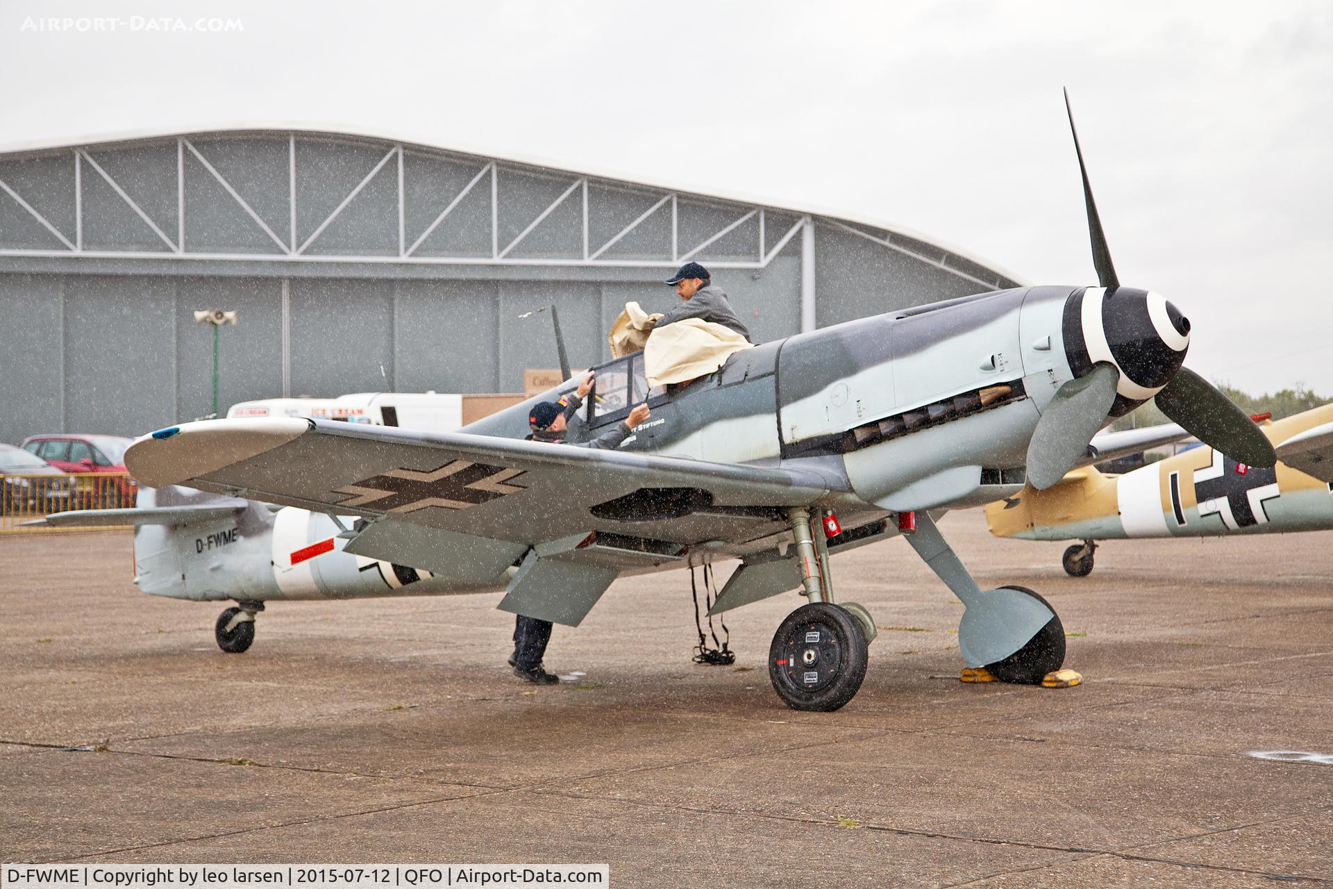 D-FWME, Messerschmitt Bf-109G-4 C/N 0139, Duxford 12.7.2015