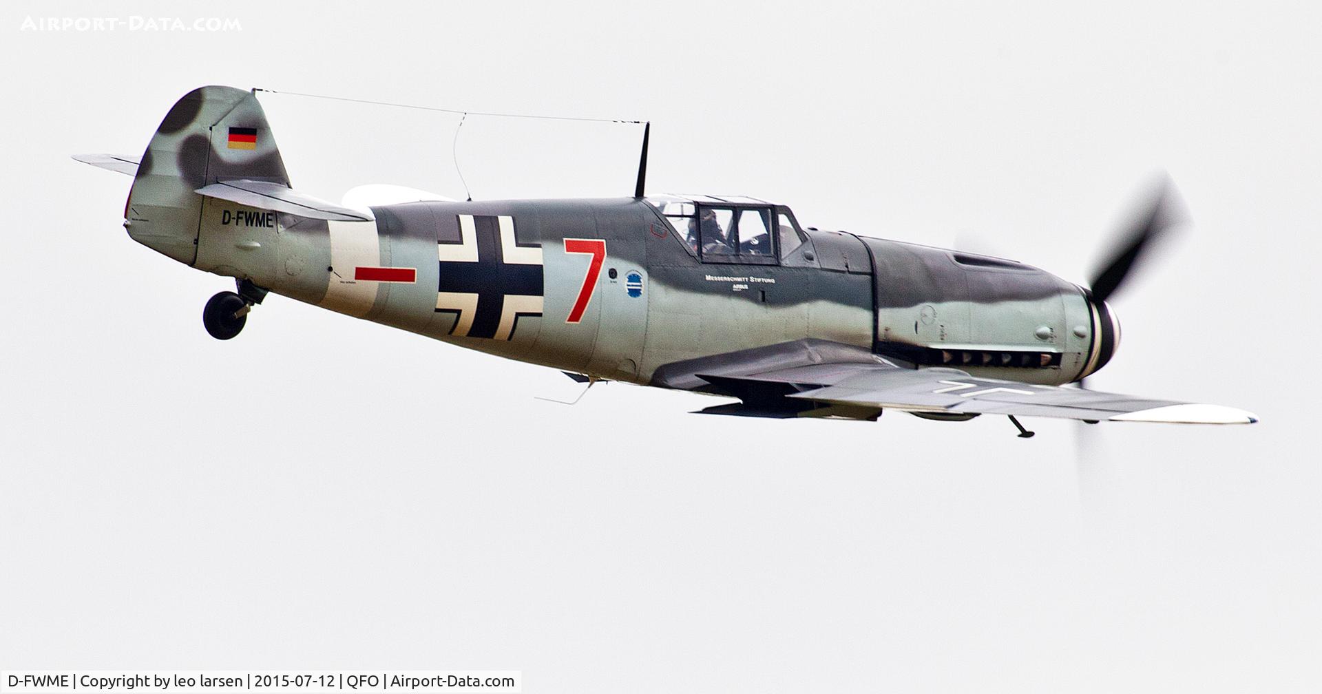 D-FWME, Messerschmitt Bf-109G-4 C/N 0139, Duxford 12.7.2015