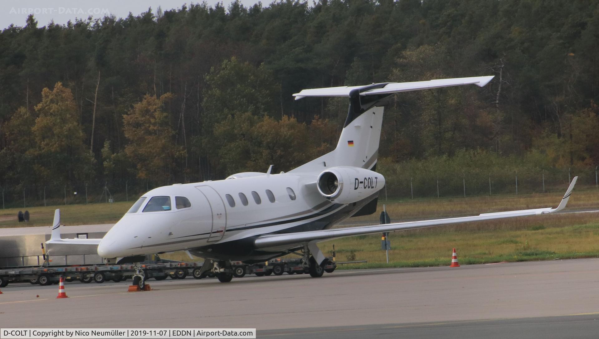 D-COLT, 2014 Embraer EMB-505 Phenom 300 C/N 50500207, D-COLT in EDDN/NUE