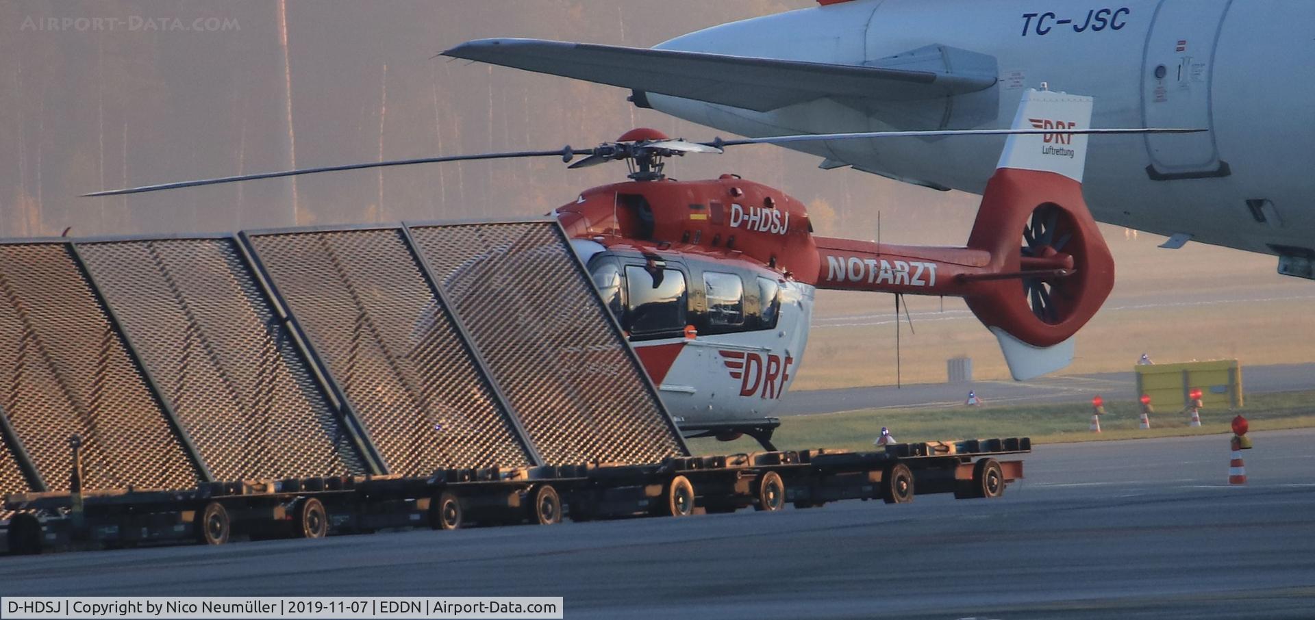 D-HDSJ, 2016 Airbus Helicopters EC-145T-2 (BK-117D-2) C/N 20104, Helicopter of the DRF (German Air Rescue) in EDDN/NUE