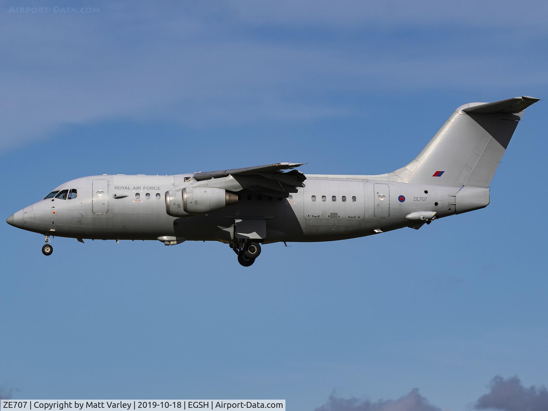 ZE707, 1991 British Aerospace BAe.146-200QC Quick Change C/N E2188, Regular training visitor ????