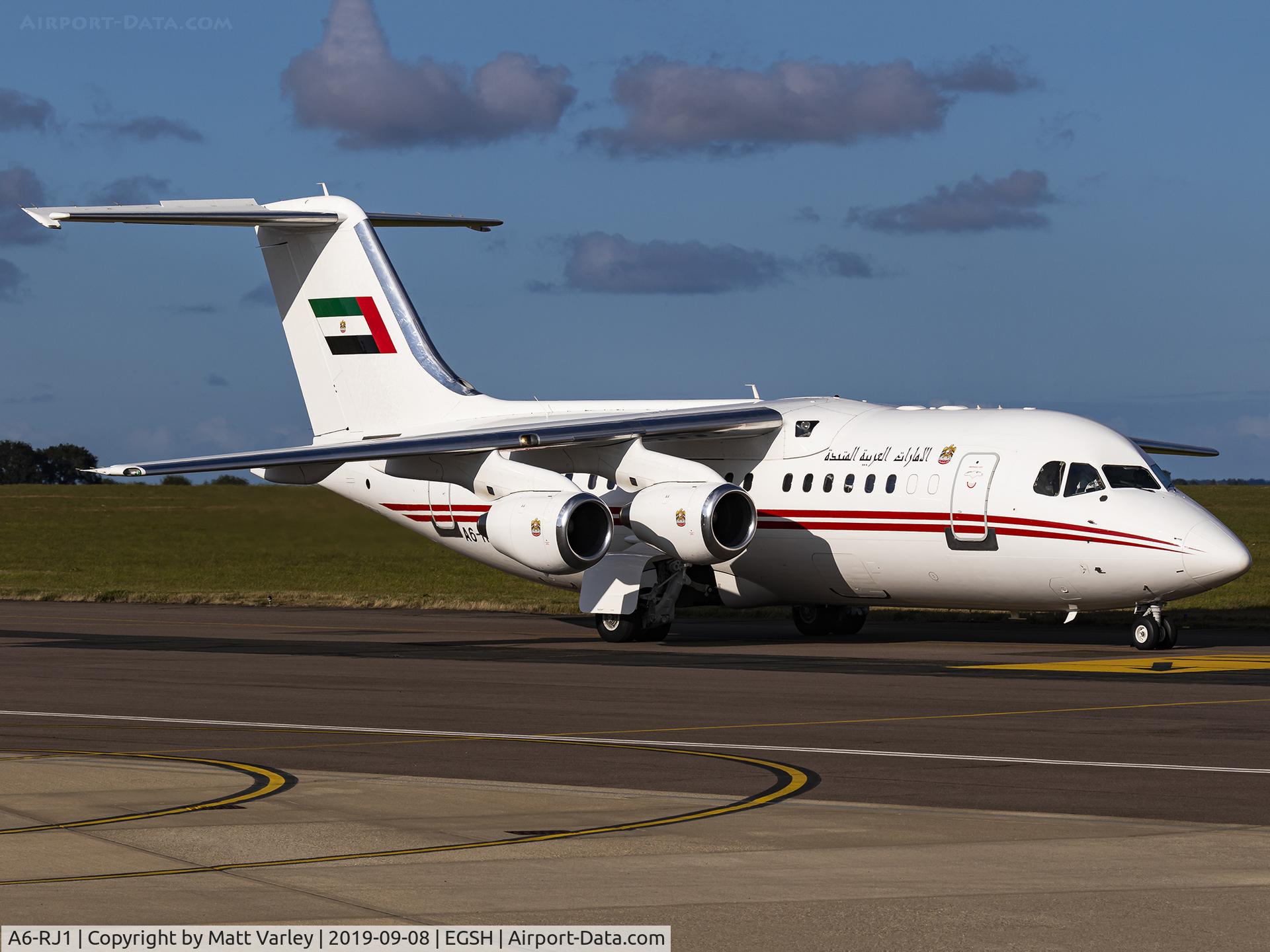 A6-RJ1, 1998 British Aerospace Avro 146-RJ85A C/N E2323, Regular maintenance visitor ????