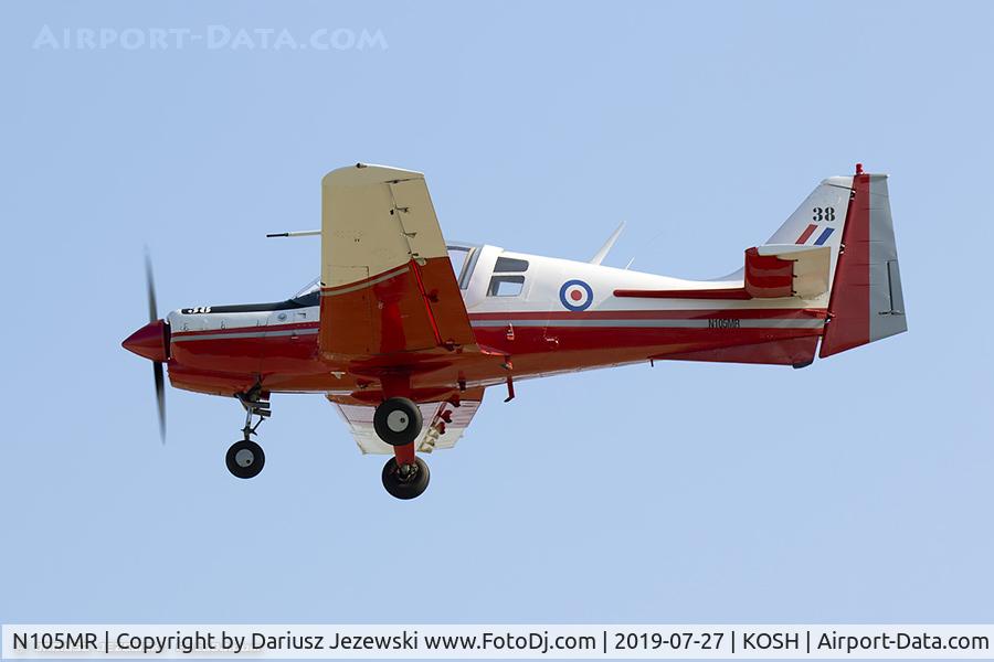 N105MR, 1971 Scottish Aviation Sk.61D Bulldog C/N BH100/138, Scottish Aviation Bulldog MDL 101  C/N 138, N105MR