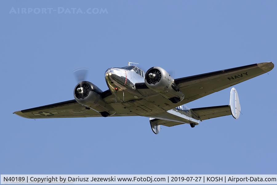 N40189, 1943 Beech RC-45J Expeditor C/N 5523, Beech RC-45J Expeditor  C/N 51218, N40189