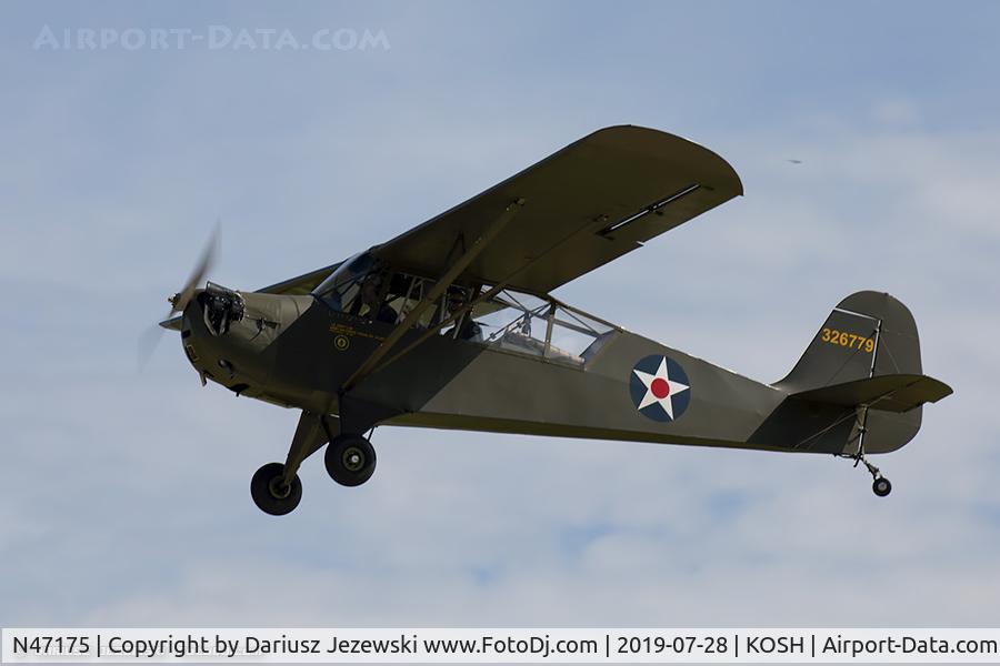 N47175, 1943 Aeronca 0-58B Grasshopper C/N 058B9163, Aeronca 0-58B  C/N 9163, N47175