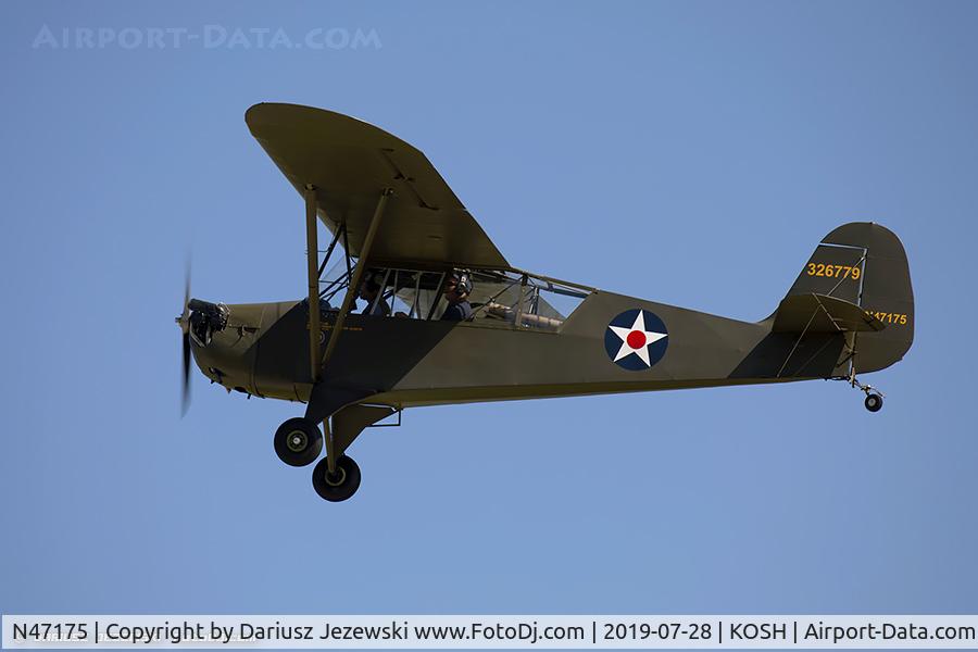 N47175, 1943 Aeronca 0-58B Grasshopper C/N 058B9163, Aeronca 0-58B  C/N 9163, N47175