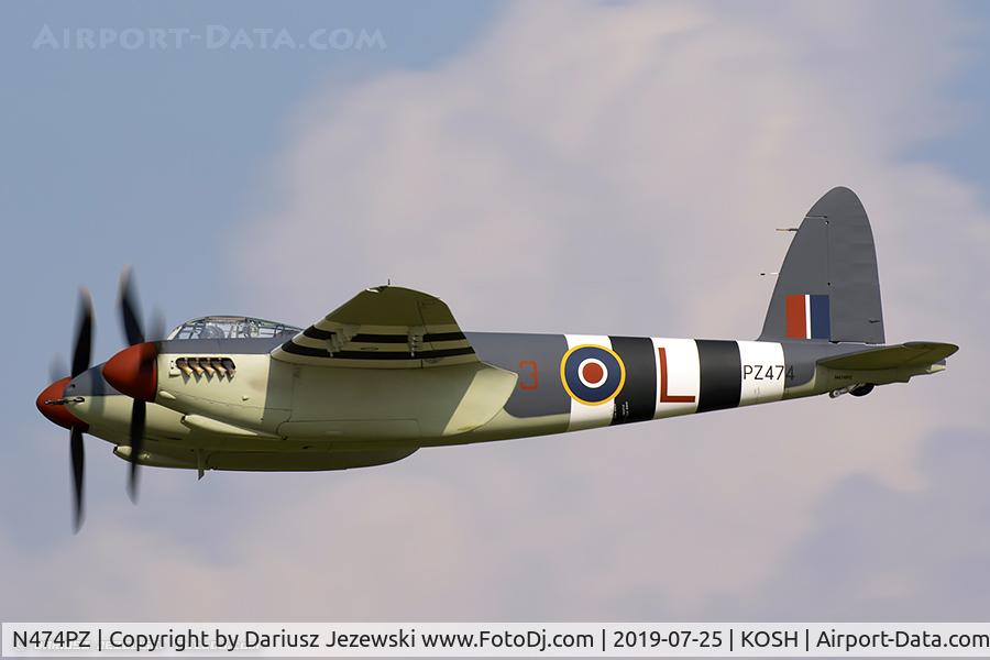 N474PZ, 1945 De Havilland DH.98 Mosquito FB.VI C/N NZ2384/PZ474, De Havilland DH-98 Mosquito  C/N PZ474 , N474PZ