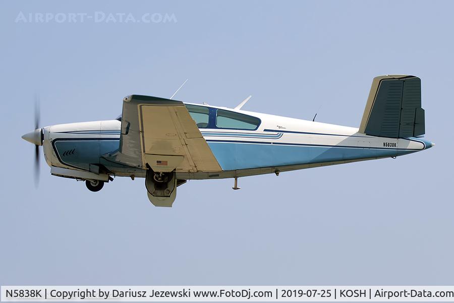 N5838K, 1965 Beech S35 Bonanza C/N D-7838, Beech S35 Bonanza  C/N D-7838, N5838K
