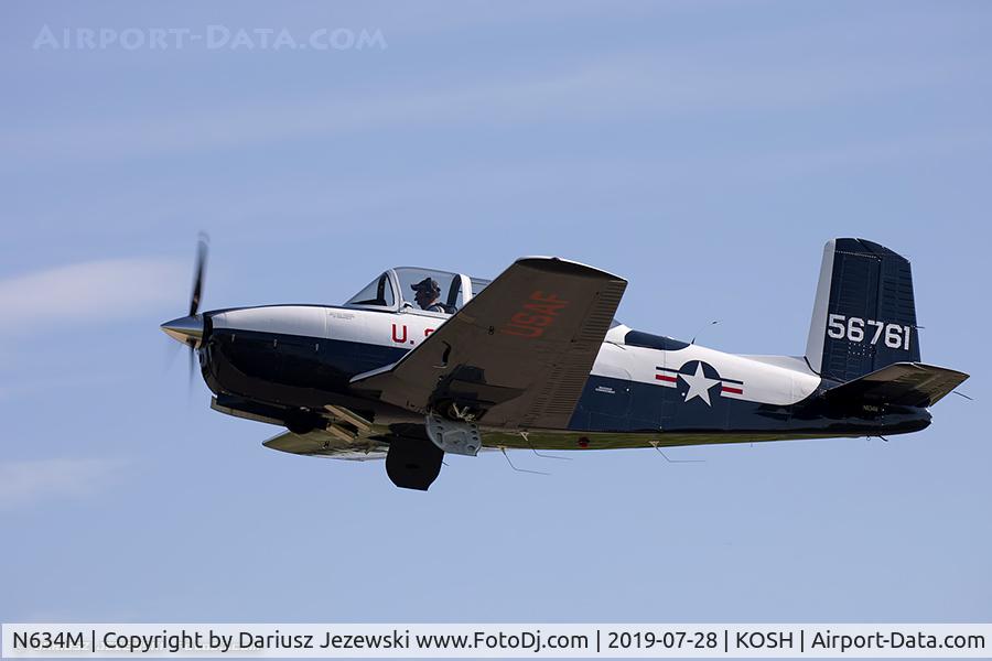 N634M, 1955 Beech T-34A Mentor Mentor C/N G-761, Beech A45 (T-34A) Mentor  C/N G-761, N634M