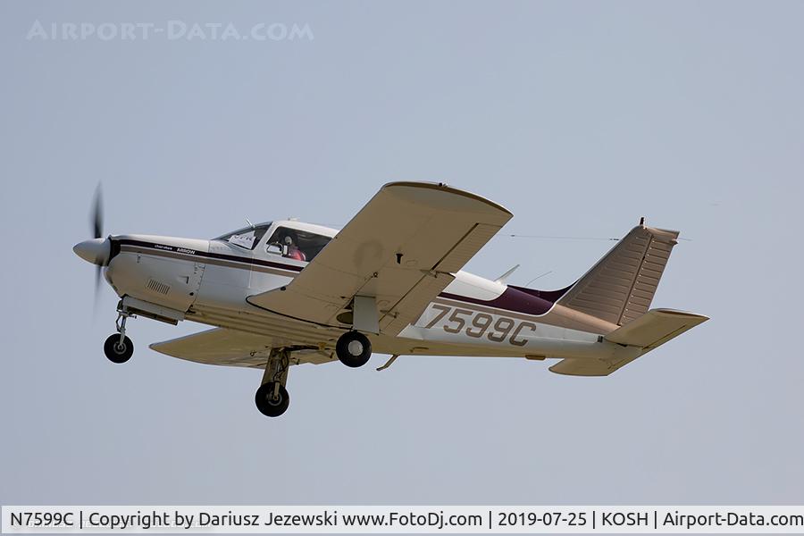 N7599C, 1975 Piper PA-28R-200 Cherokee Arrow C/N 28R-7635102, Piper PA-28R-200 Arrow II  C/N 28R-7635102, N7599C