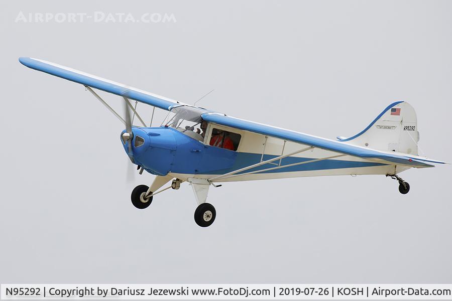N95292, 1946 Taylorcraft BC12-D C/N 9692, Taylorcraft BC12-D  C/N 9692, N95292